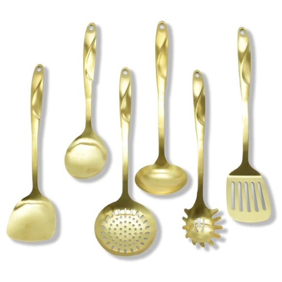 7-Piece Matte Kitchen Utensil Set - GOLD - Picture 2 of 5